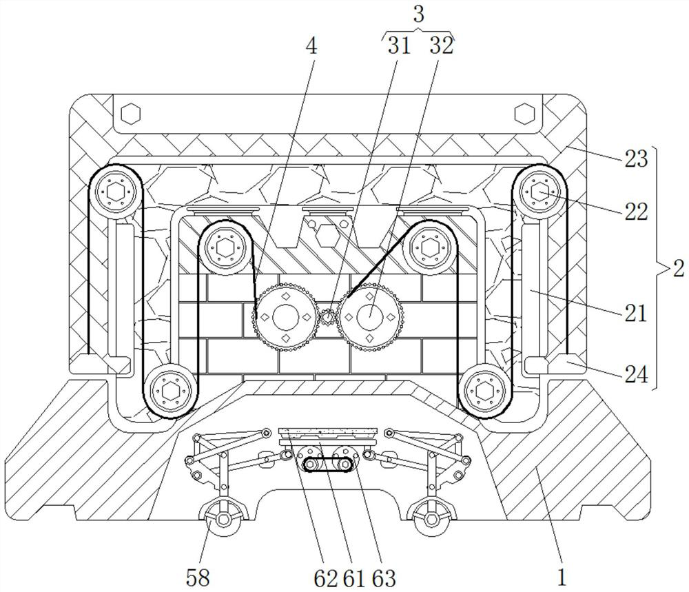 Movable stable lifting frame device used in maintenance process of computer room