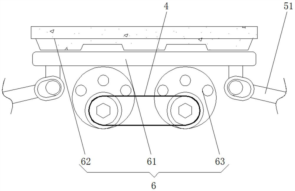 Movable stable lifting frame device used in maintenance process of computer room