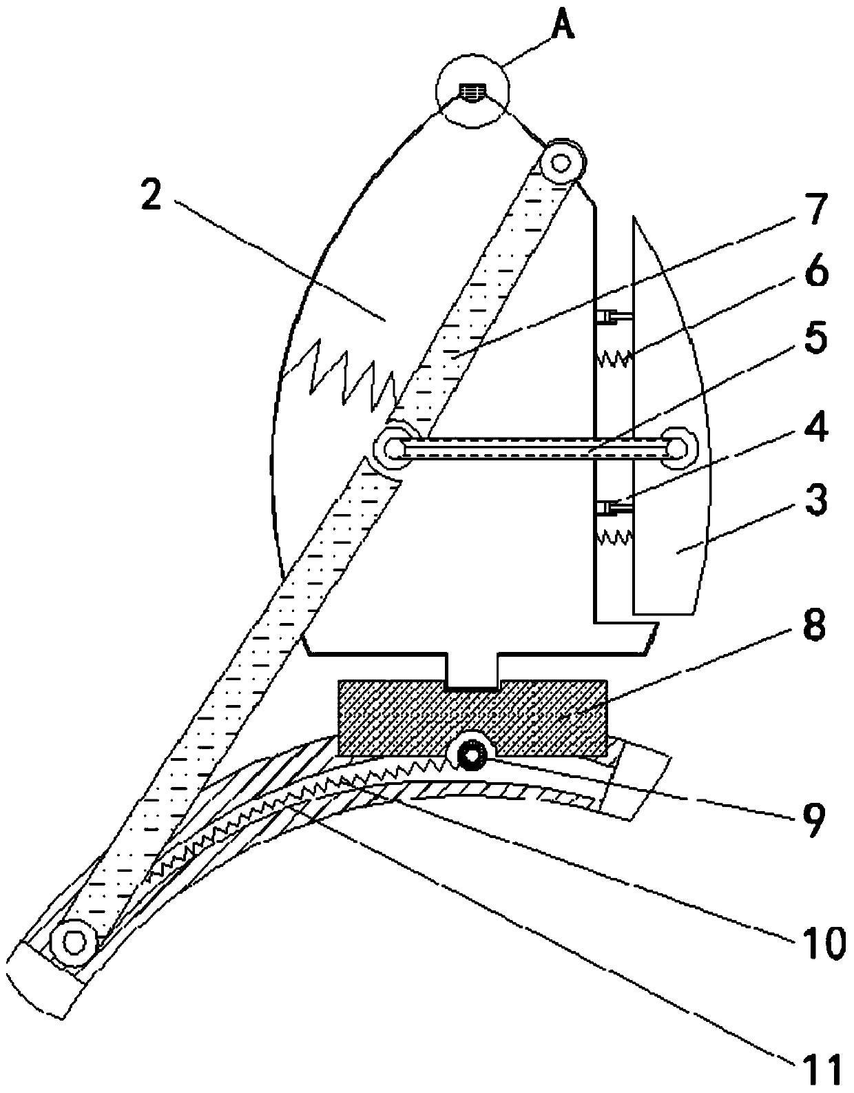 Garden mower for preventing blade from curling