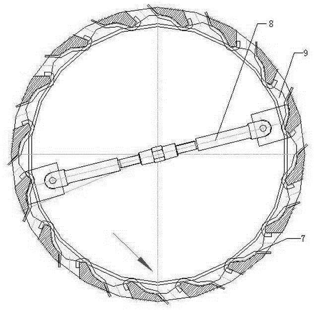 Disc-type centrifuge rotary drum with wear-resistant lining