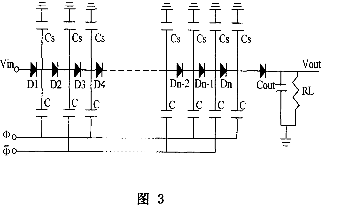 Charge pump circuit in TFT driving circuit