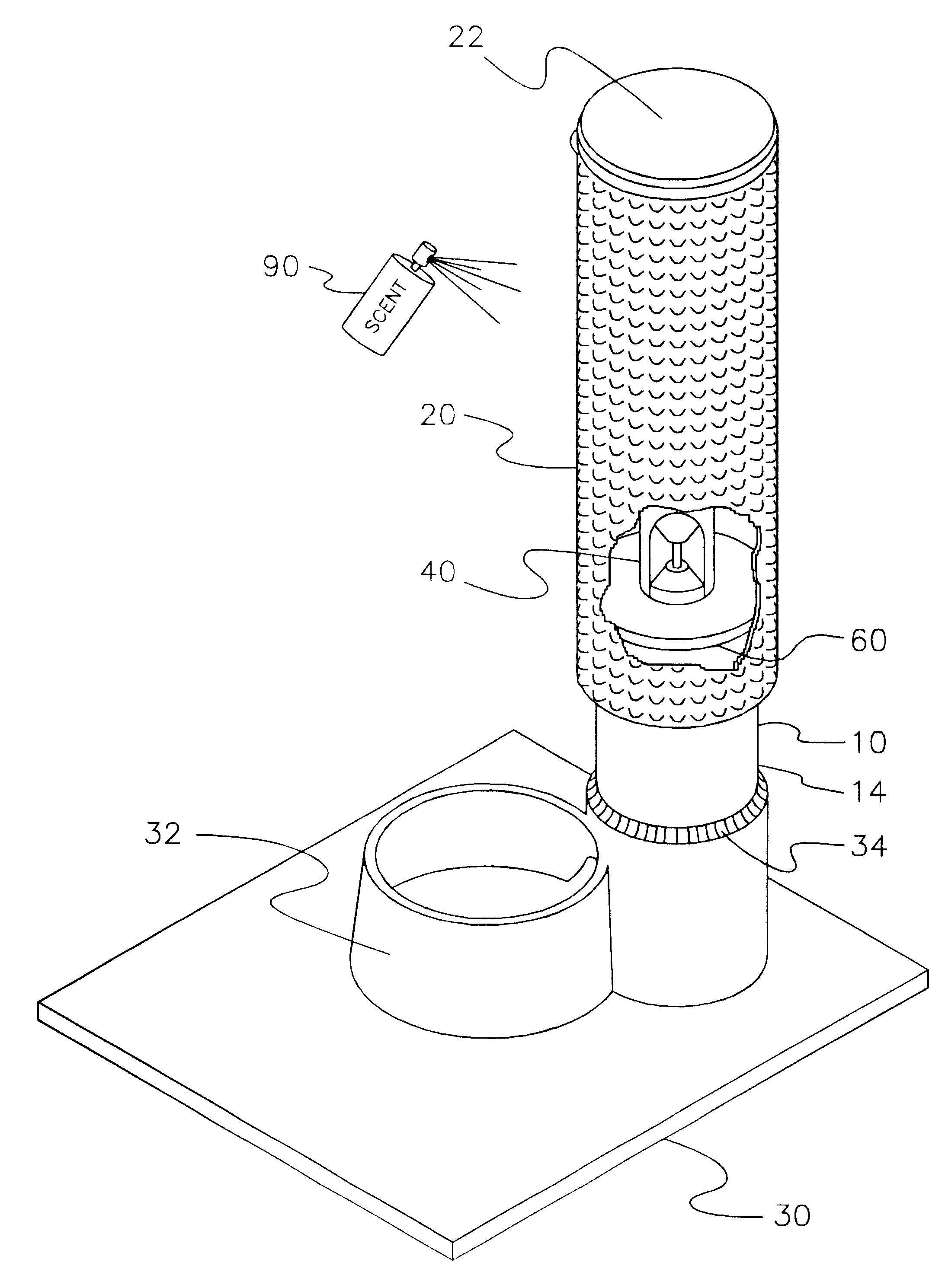 Dry particulate food dispenser