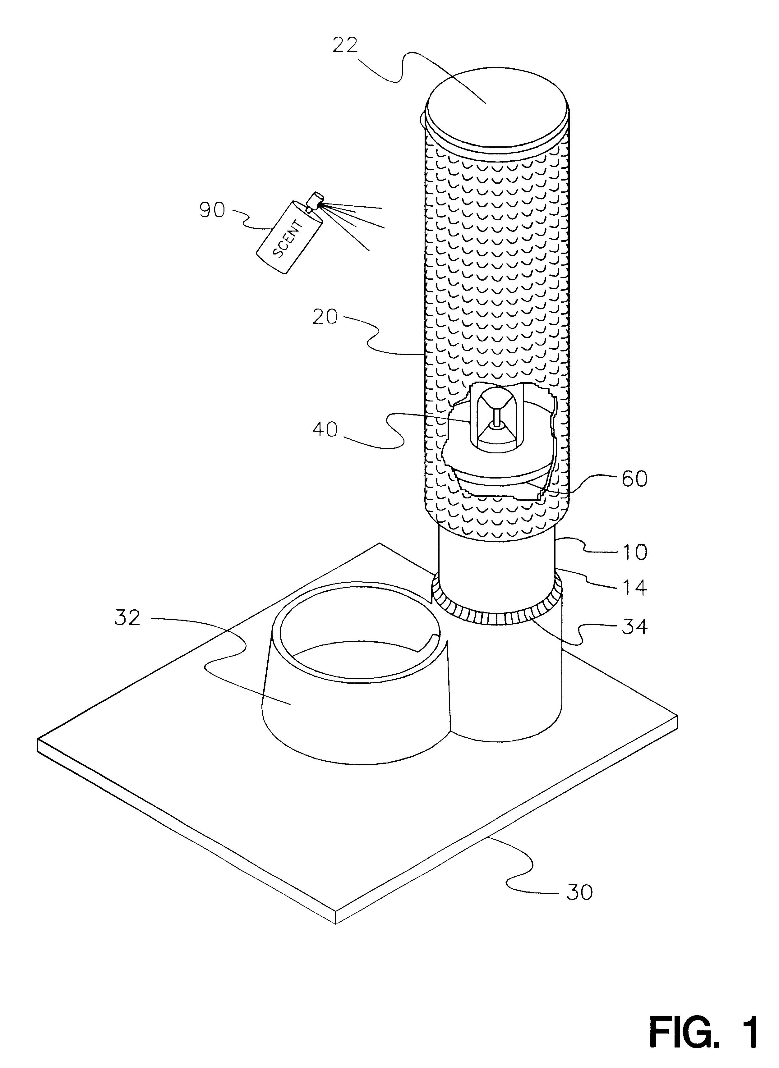 Dry particulate food dispenser