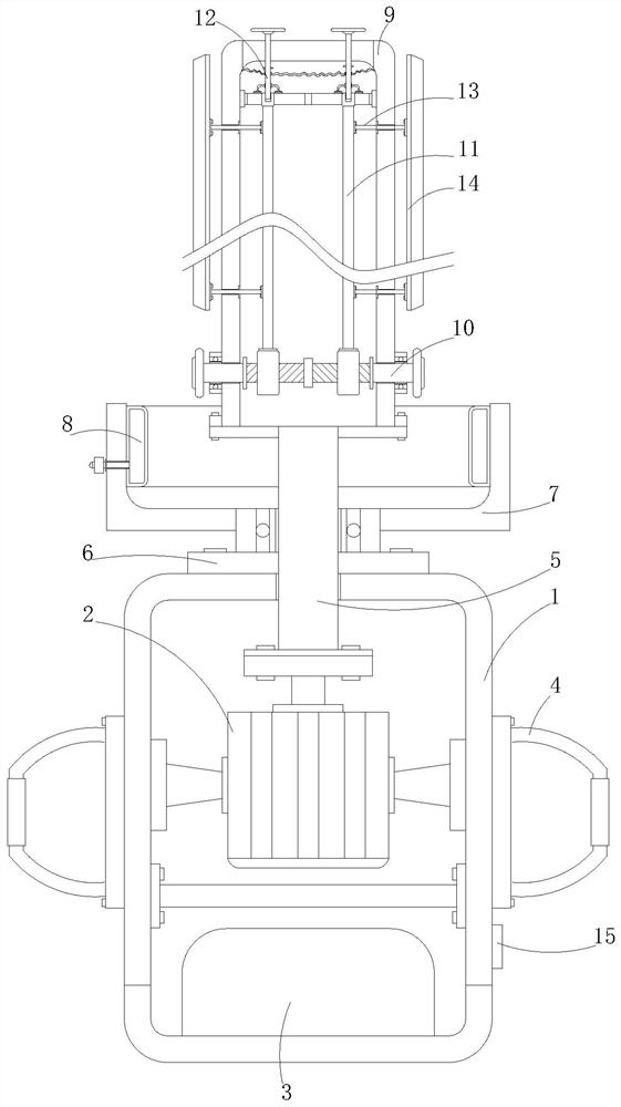 A descaling device for the inner wall of the water pipe end used in water conservancy projects