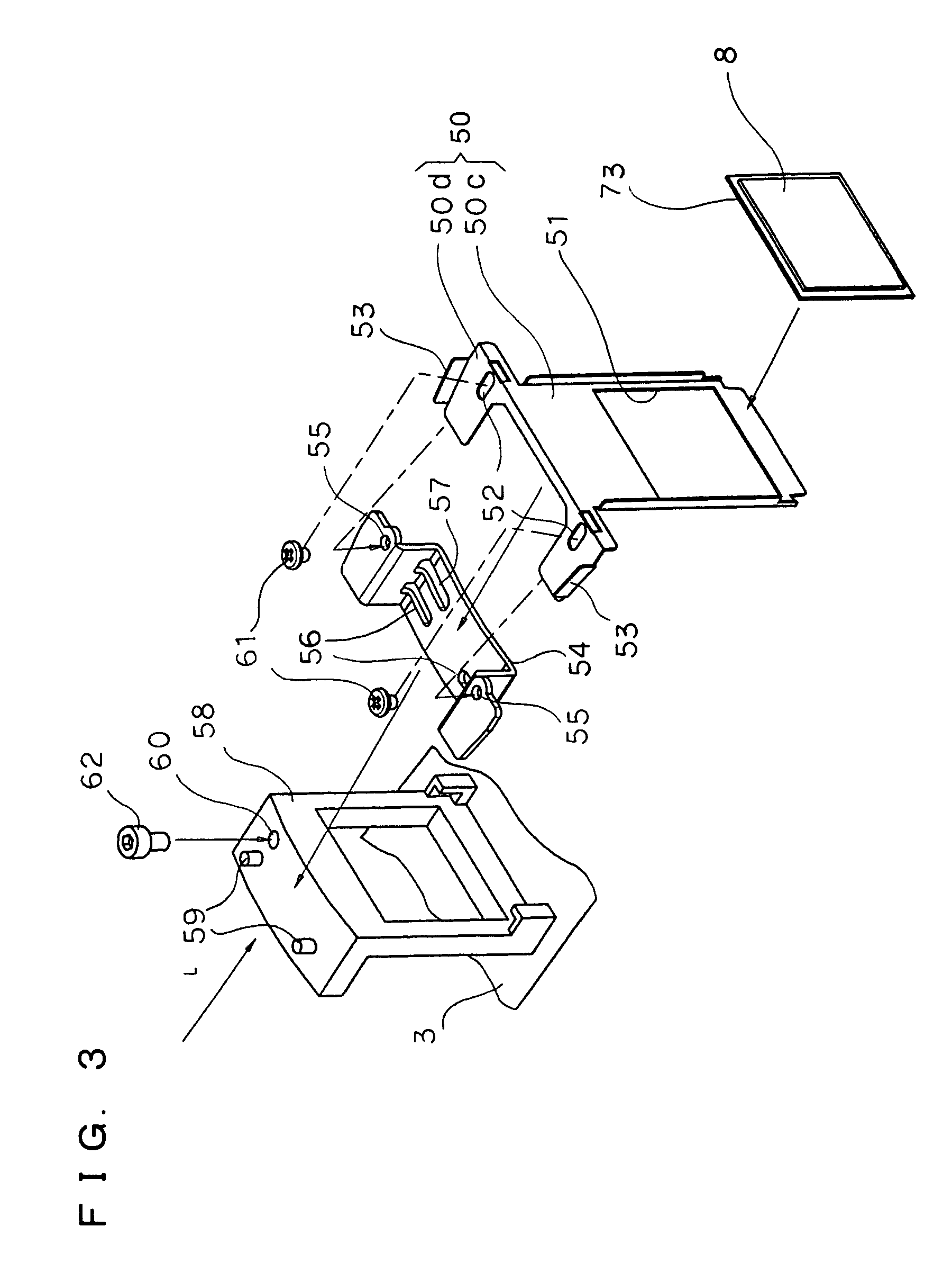 Projector and liquid crystal panel unit for use in projector with optical sheet edge-tilting mechanism