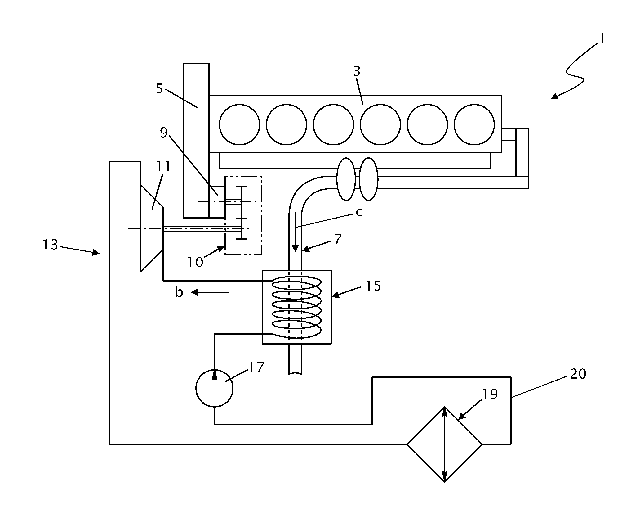 Construction vehicle with waste heat recovery