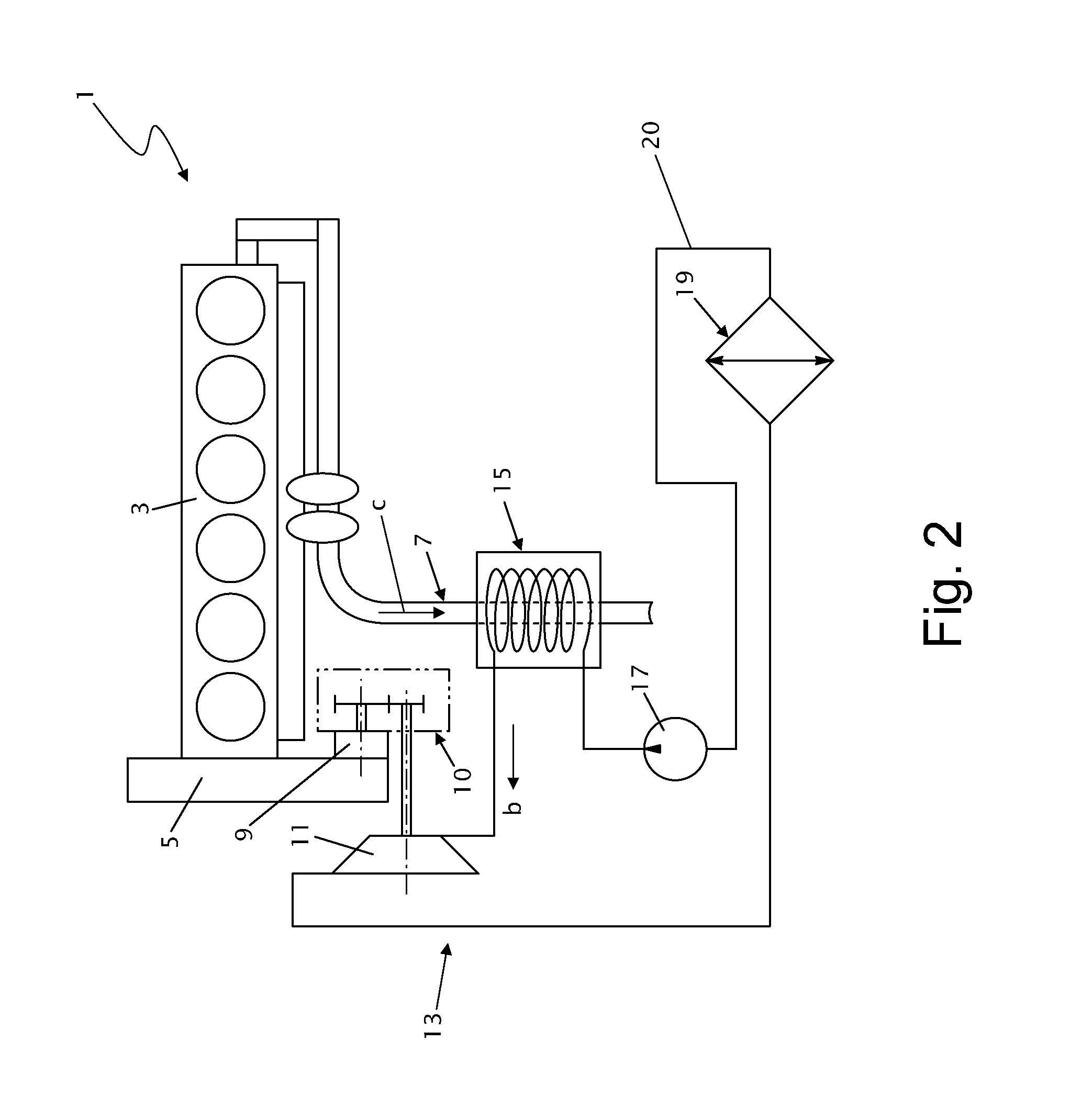 Construction vehicle with waste heat recovery