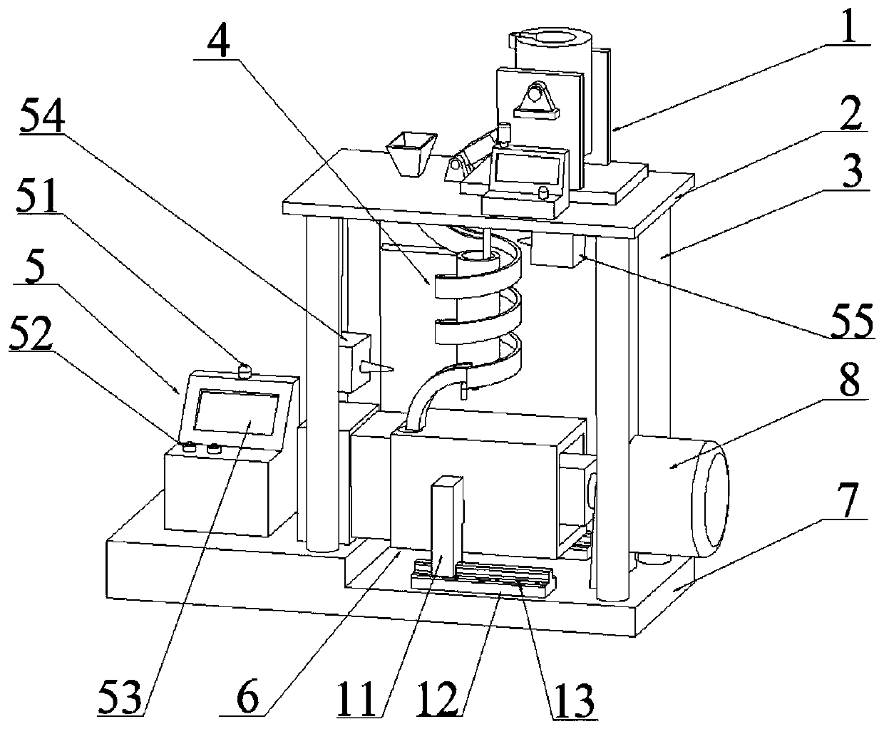 A semi-solid slurry preparation and molding integrated equipment