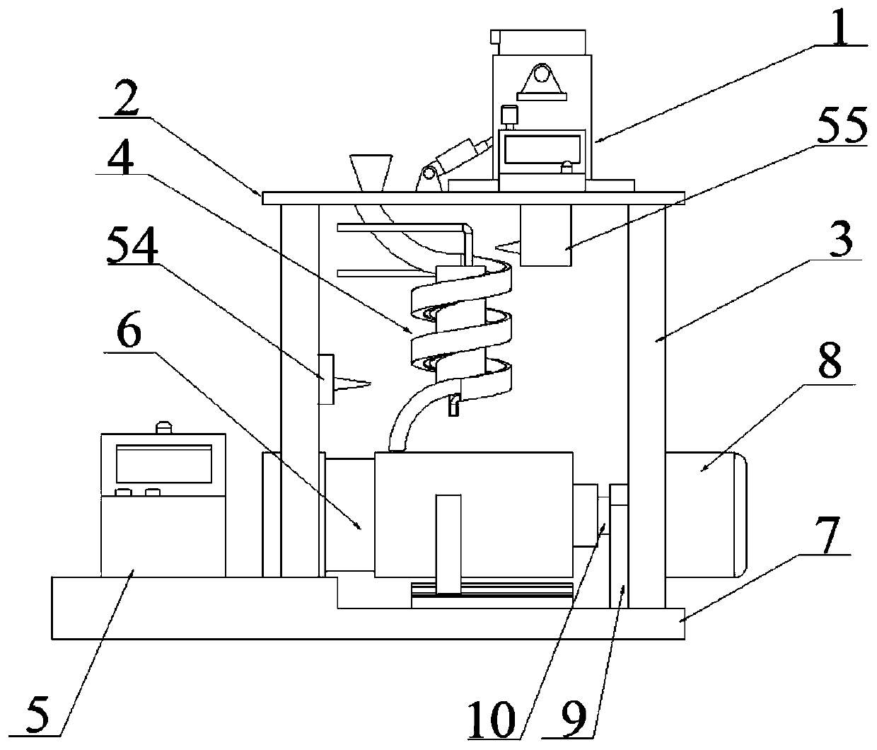 A semi-solid slurry preparation and molding integrated equipment