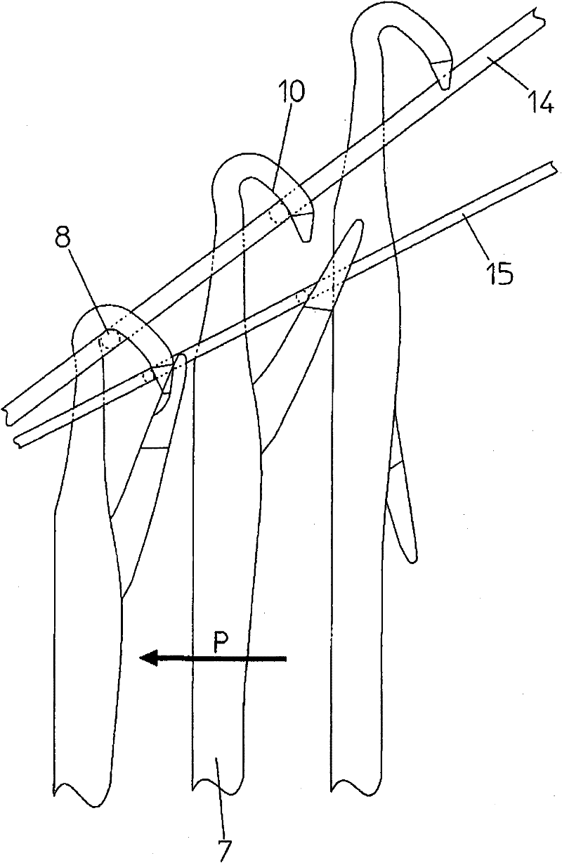 Latch needle for circular knitting machine