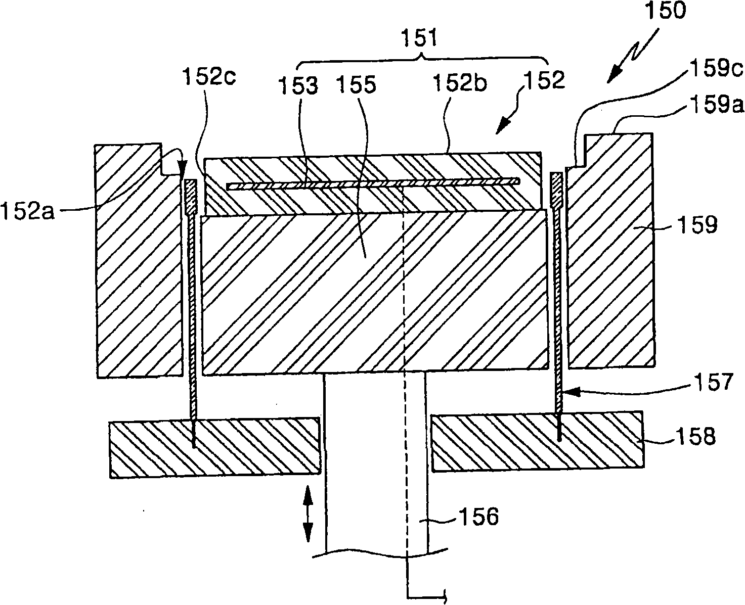 Chuck assembly and high density plasma device possessing the assembly