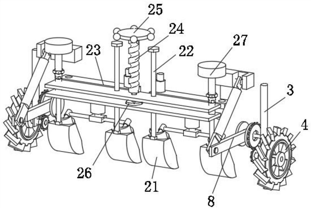 Rapidly-mounted moldboard plow for rooter with blade soil anti-sticking structure