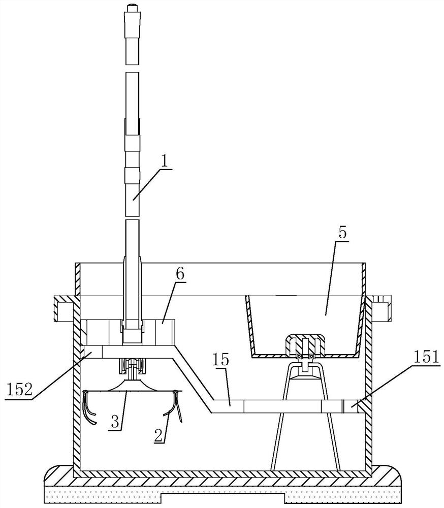 Mop and its cleaning device