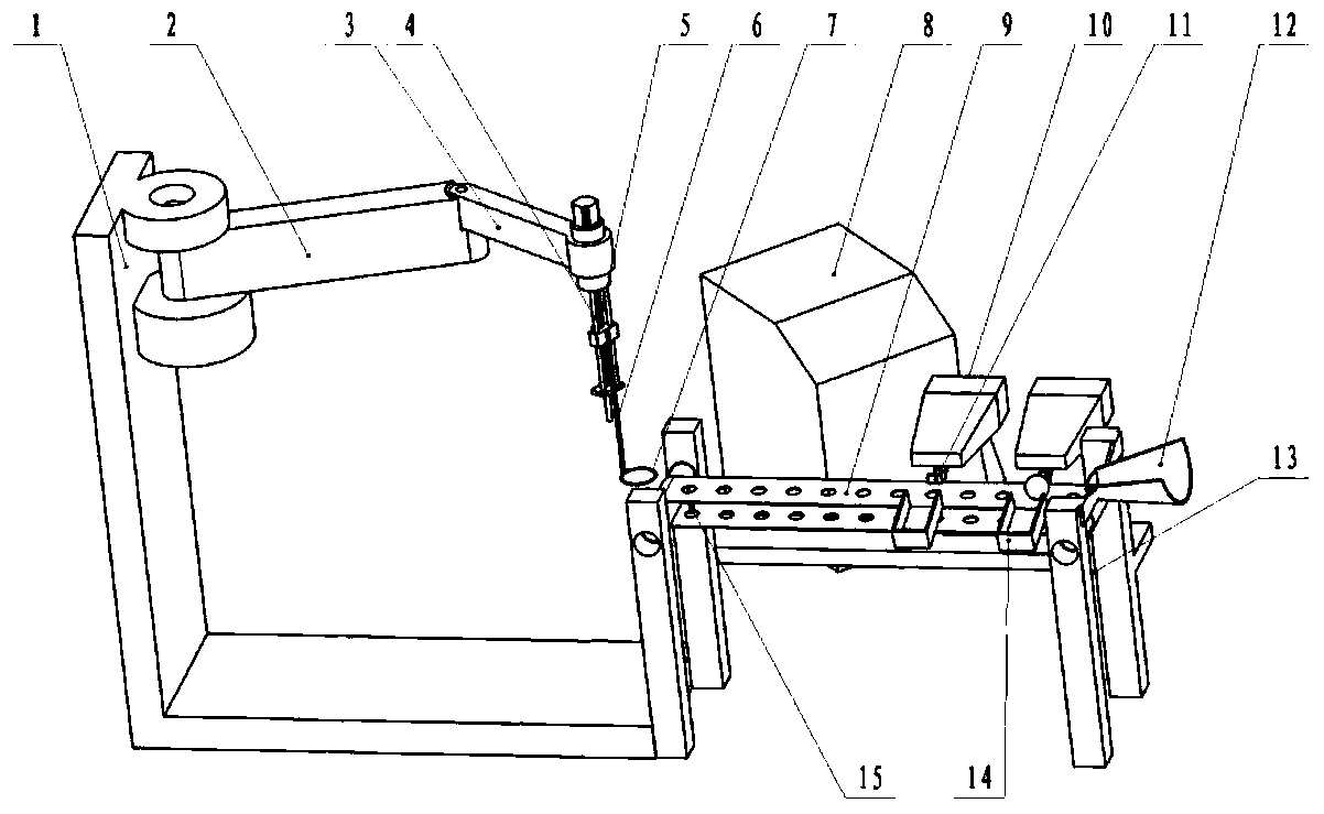 Automatic fruit screening and casing device