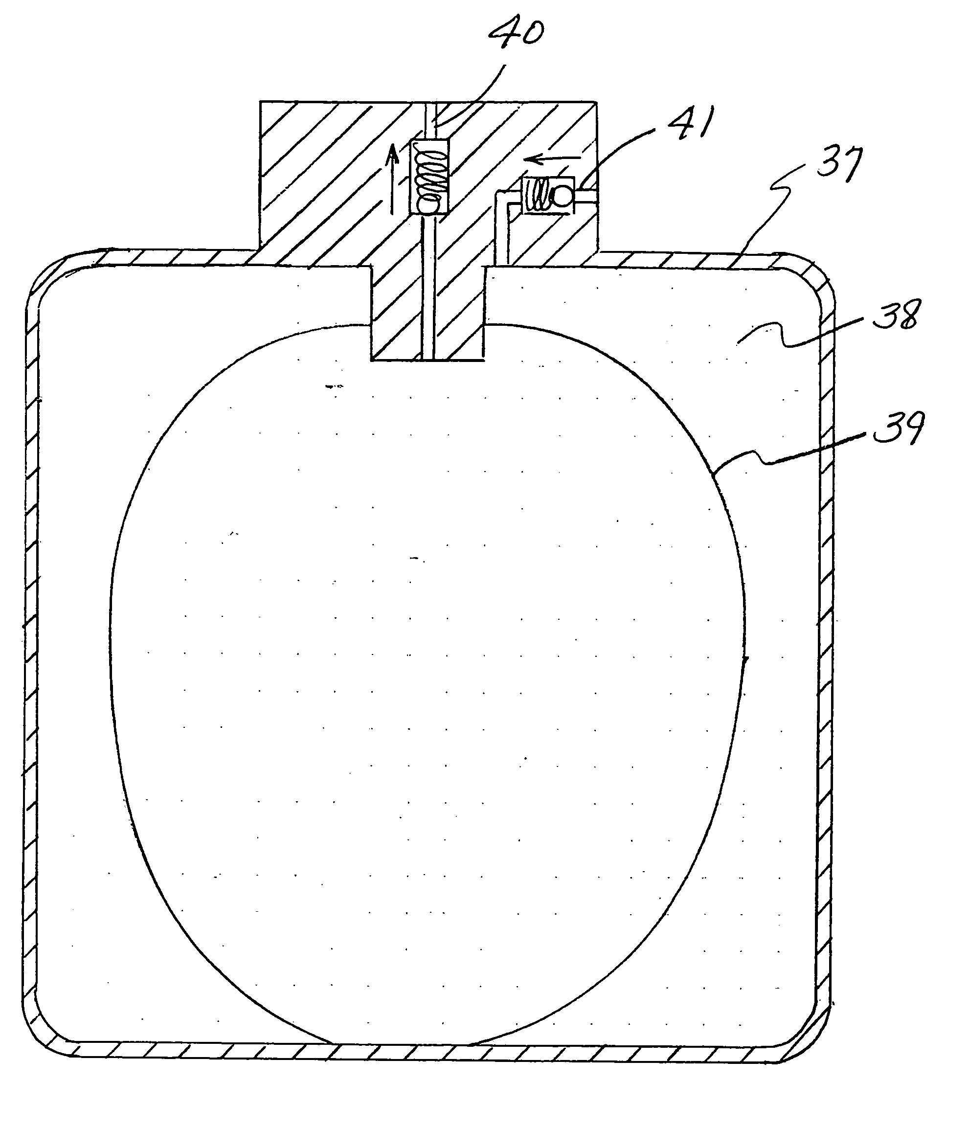 Portable device for dispensing skin treatments