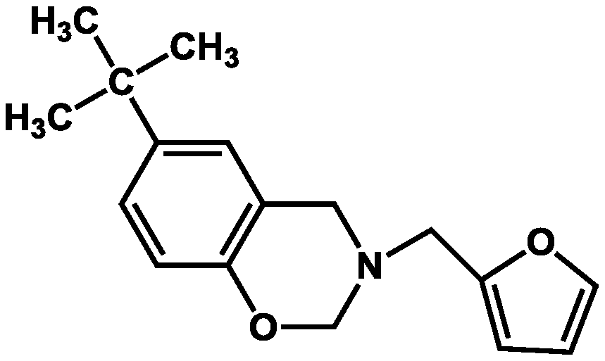 Tert-phenol-furfuryl amine type benzoxazine monomer, cured resin, and preparation method of copolymerized resin thereof