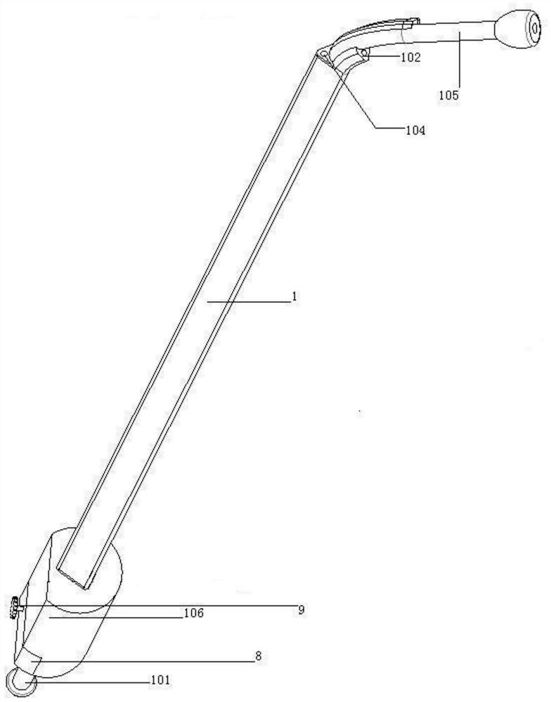 A negative pressure suction device for thoracoscopic surgery