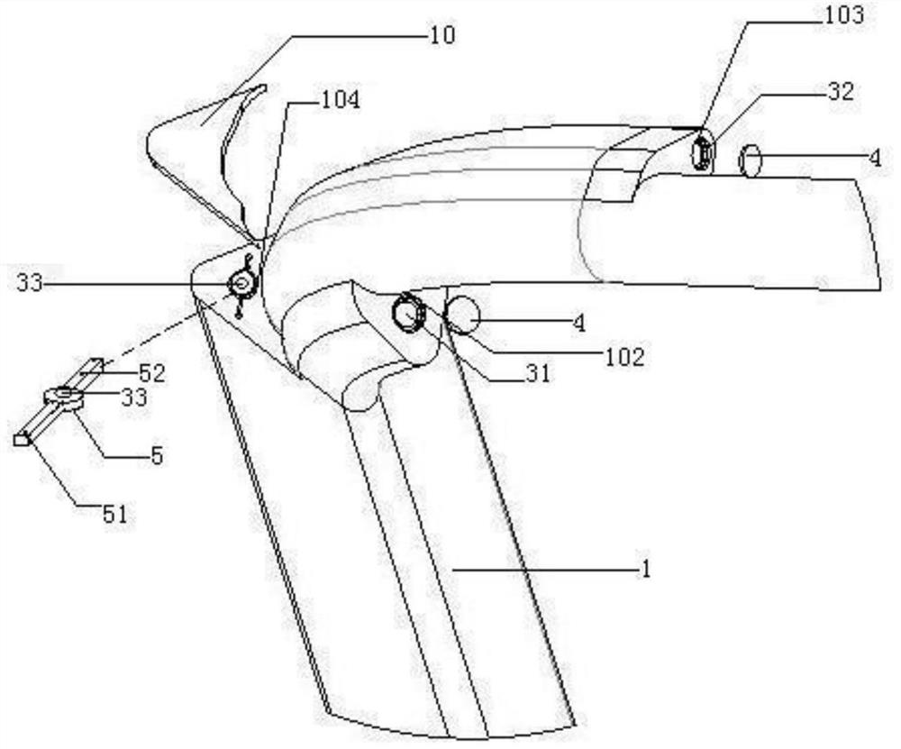 A negative pressure suction device for thoracoscopic surgery