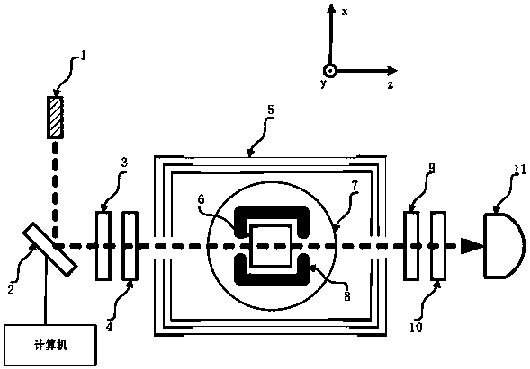 Single-beam spin polarization and detection method