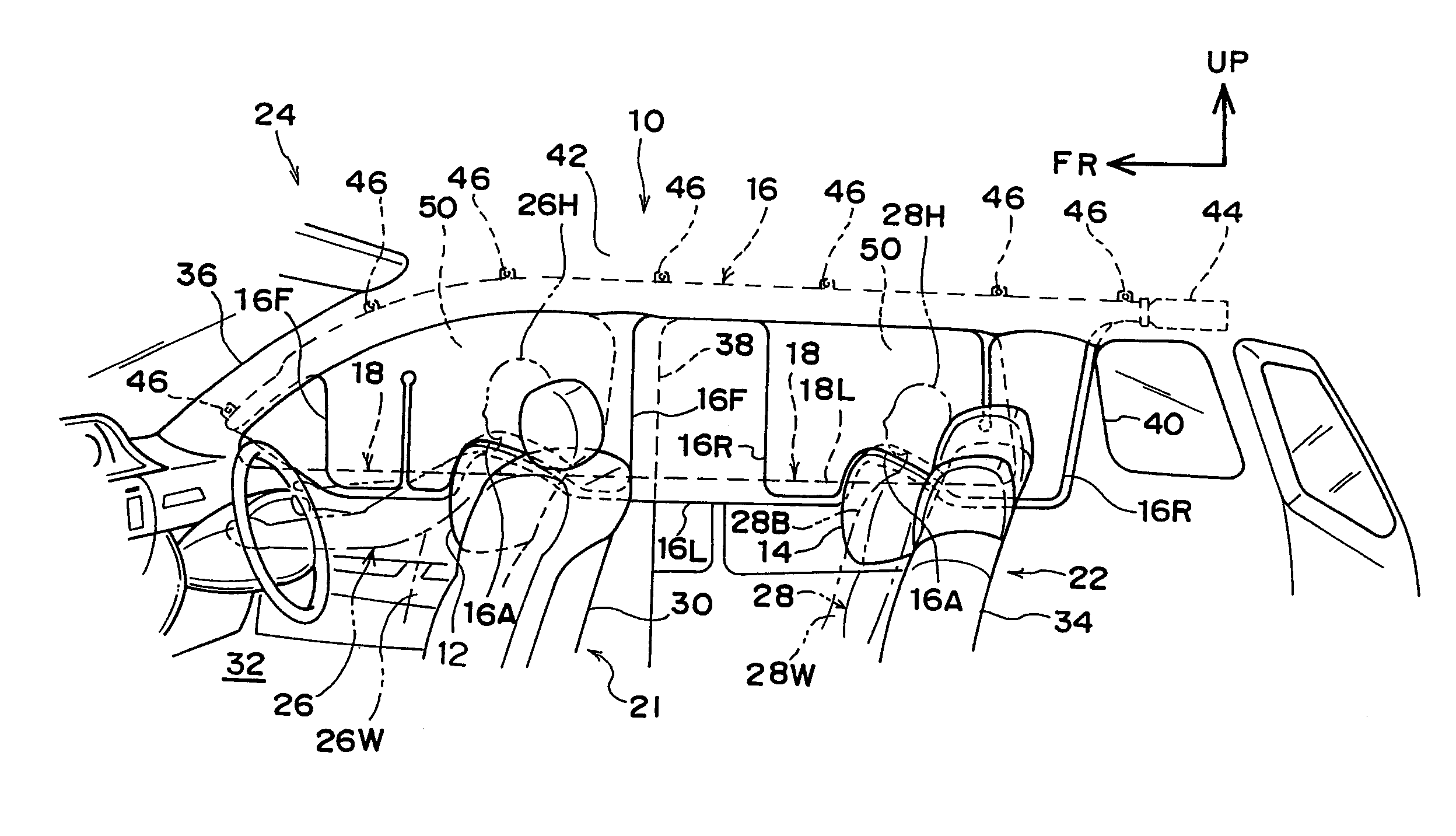 Air bag device for automobile