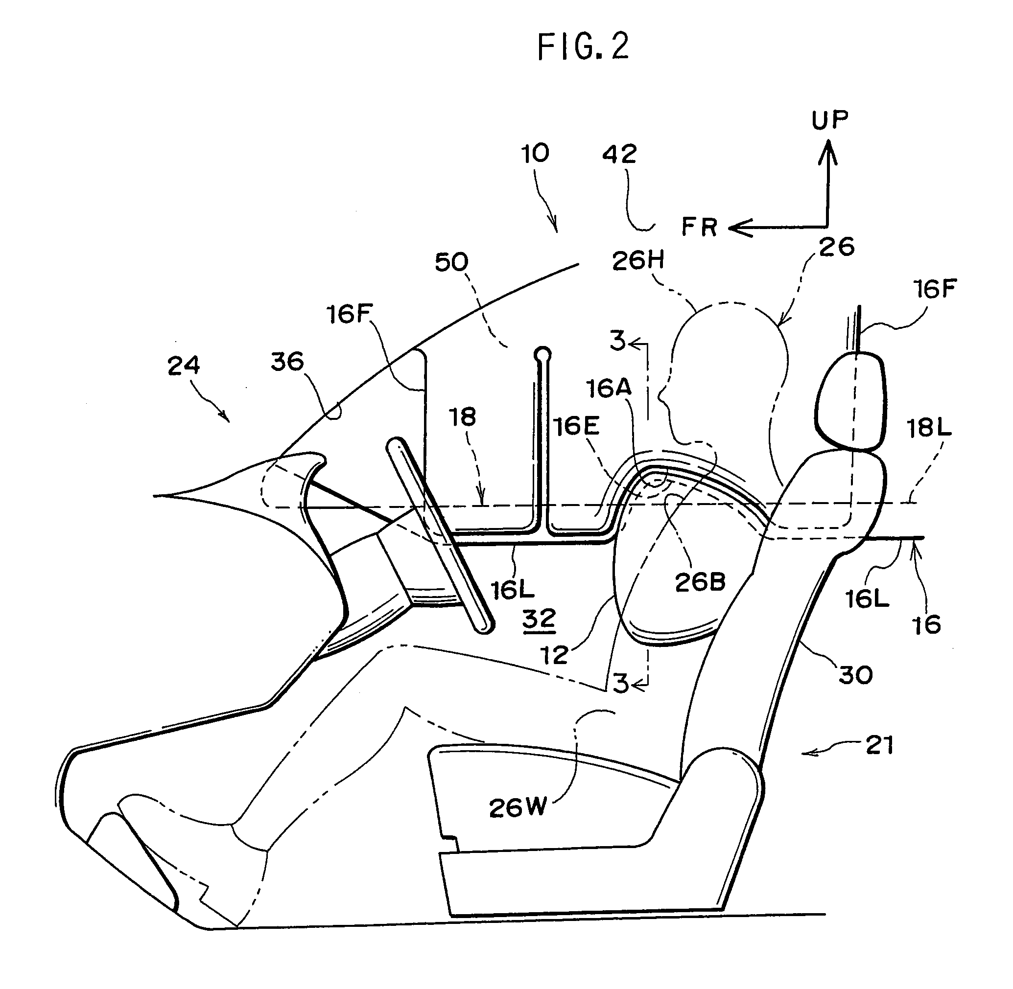 Air bag device for automobile