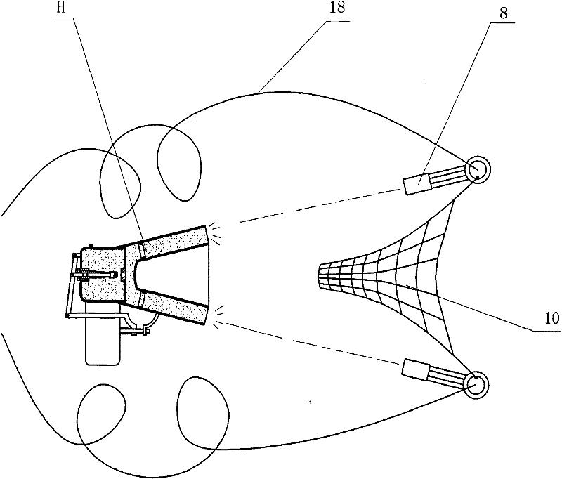 Cod-end structure for recovering marine returning capsule in terrible ocean environment