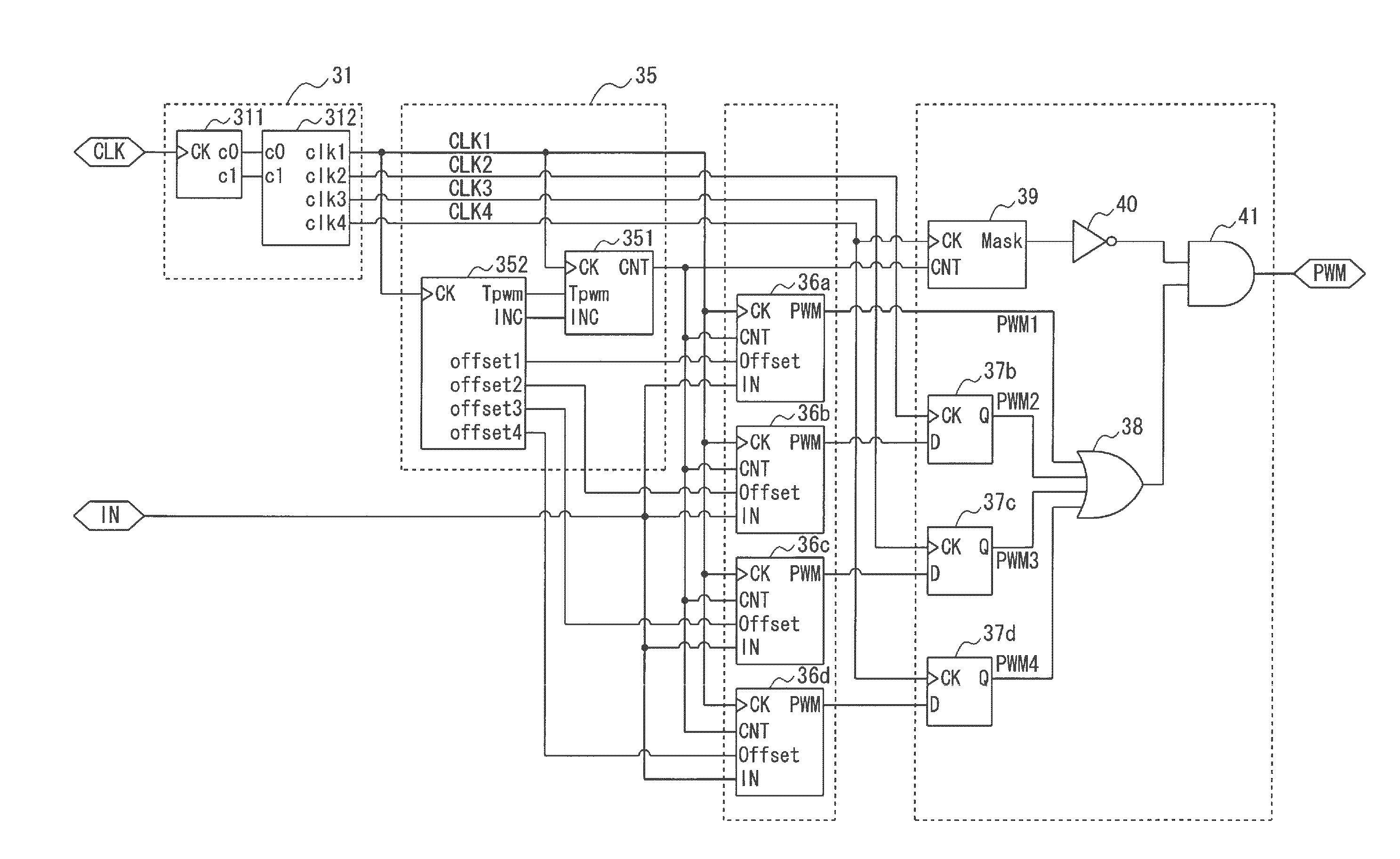 Pulse width modulation circuit and liquid jet printing apparatus