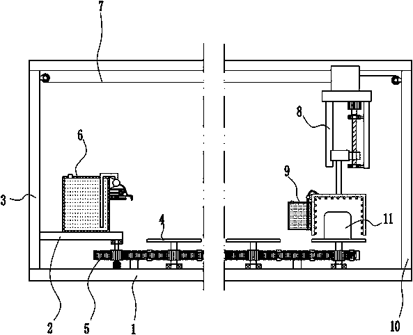 A multi-directional paint spraying device for auto parts