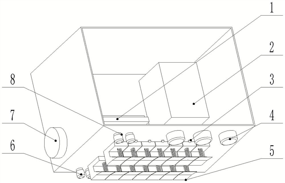 Electric arc wind tunnel temperature measurement conditioning module calibration connecting device and method