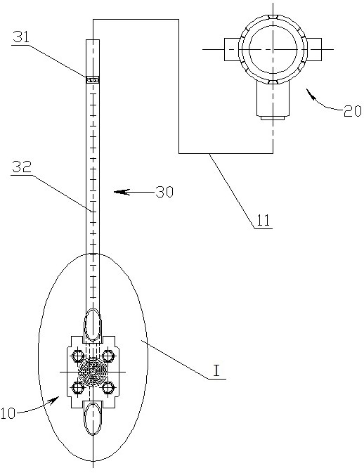 Portable fluid flow velocity measuring device