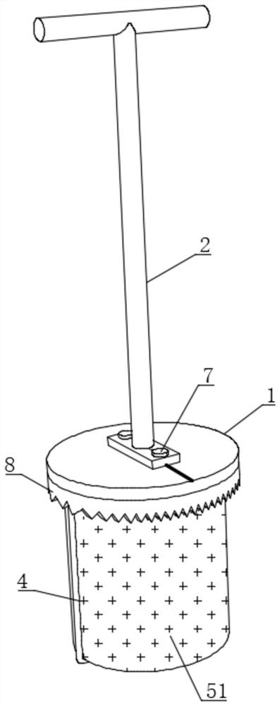 Water retention type pesticide residue detection method suitable for spongy wet soil