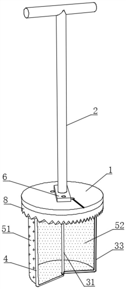 Water retention type pesticide residue detection method suitable for spongy wet soil