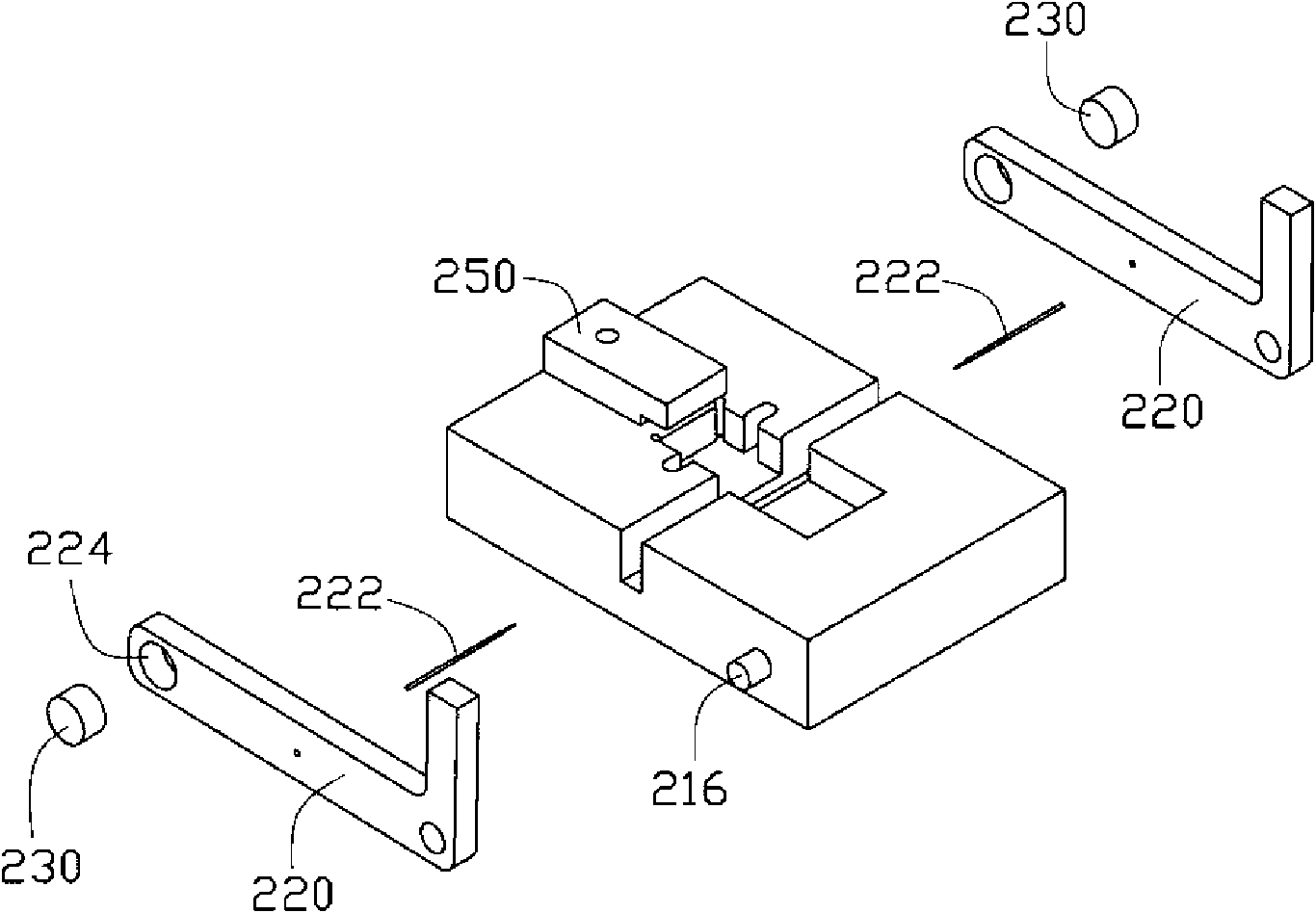 Voice coil motor testing device and auxiliary device thereof