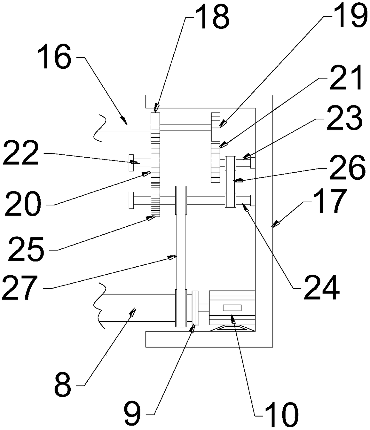 Optical fiber hoisting and laying device
