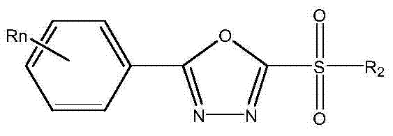 Compound composition with methanesulphonyl myclobutanil and organic copper bactericide and preparation