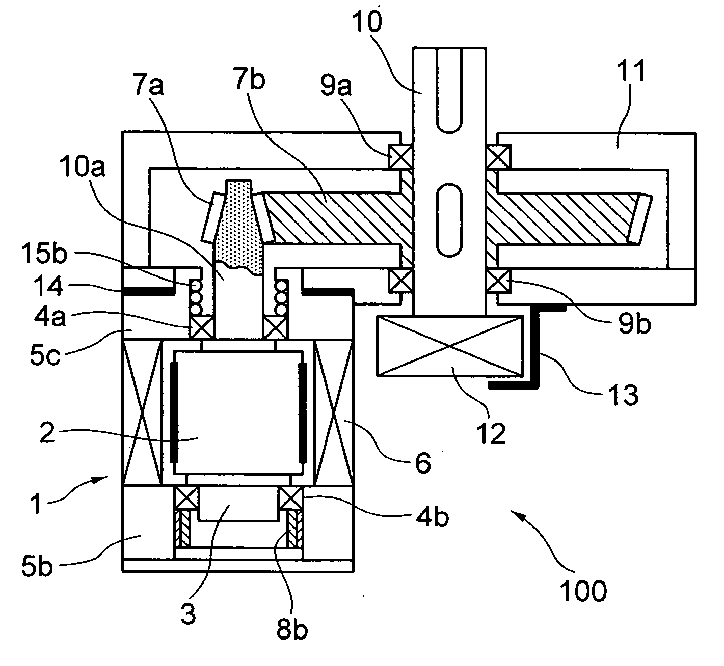 Geared transmission apparatus