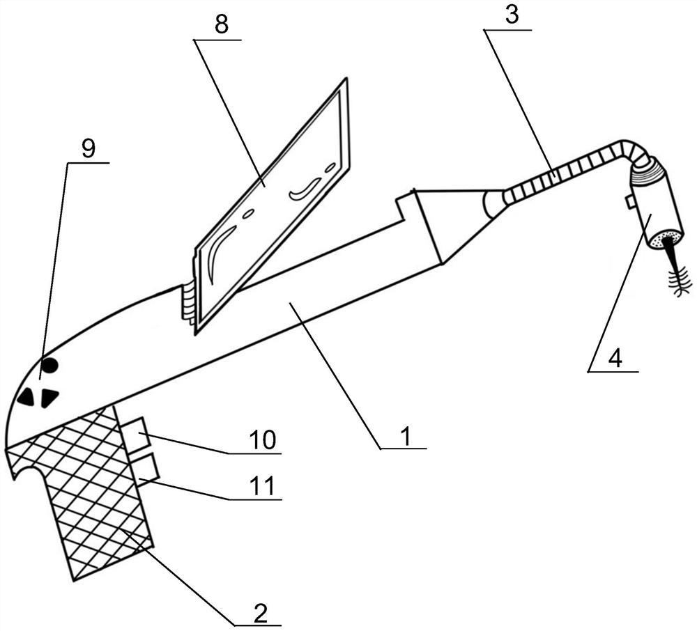 Oral flora collection device capable of being remotely controlled