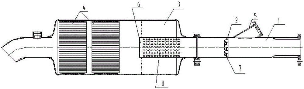 SCR after-treatment packaging structure for diesel engine