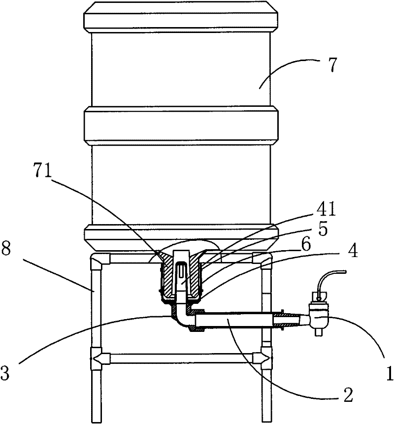 Barrelled water dispenser