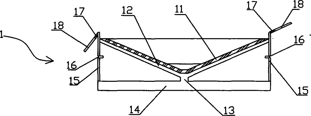 Dredging-type roof drainage device