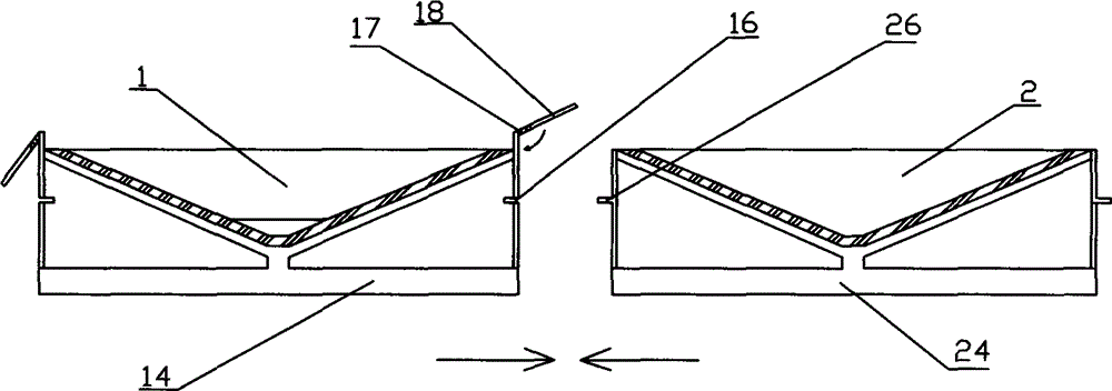 Dredging-type roof drainage device