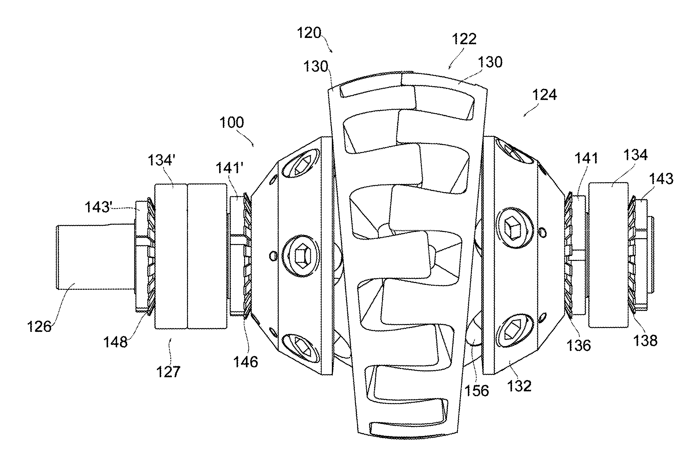 Indexed positive displacement rotary motion device