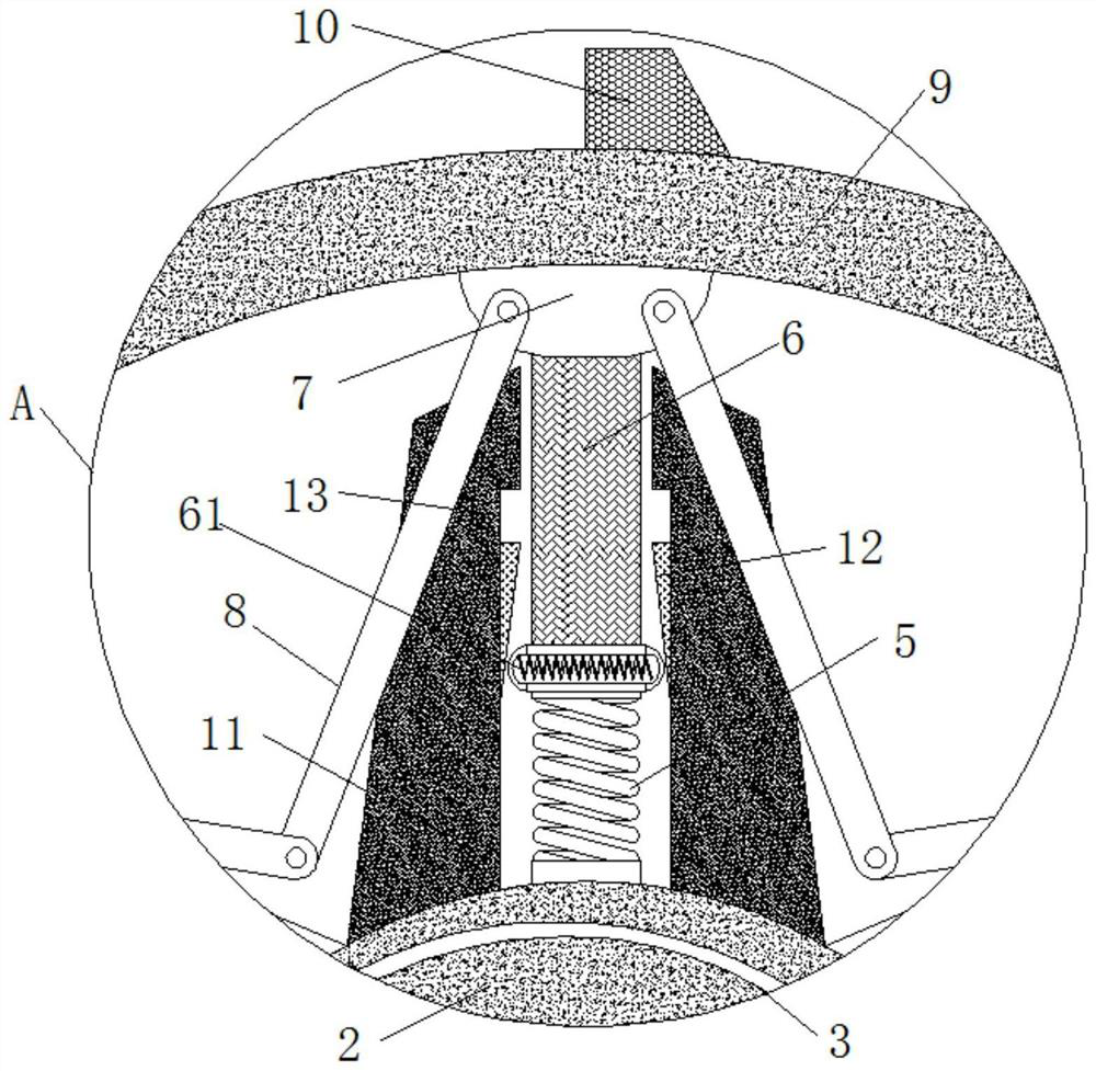 A stall self-locking insurance structure for the suspended ship sling using the principle of centrifugal force