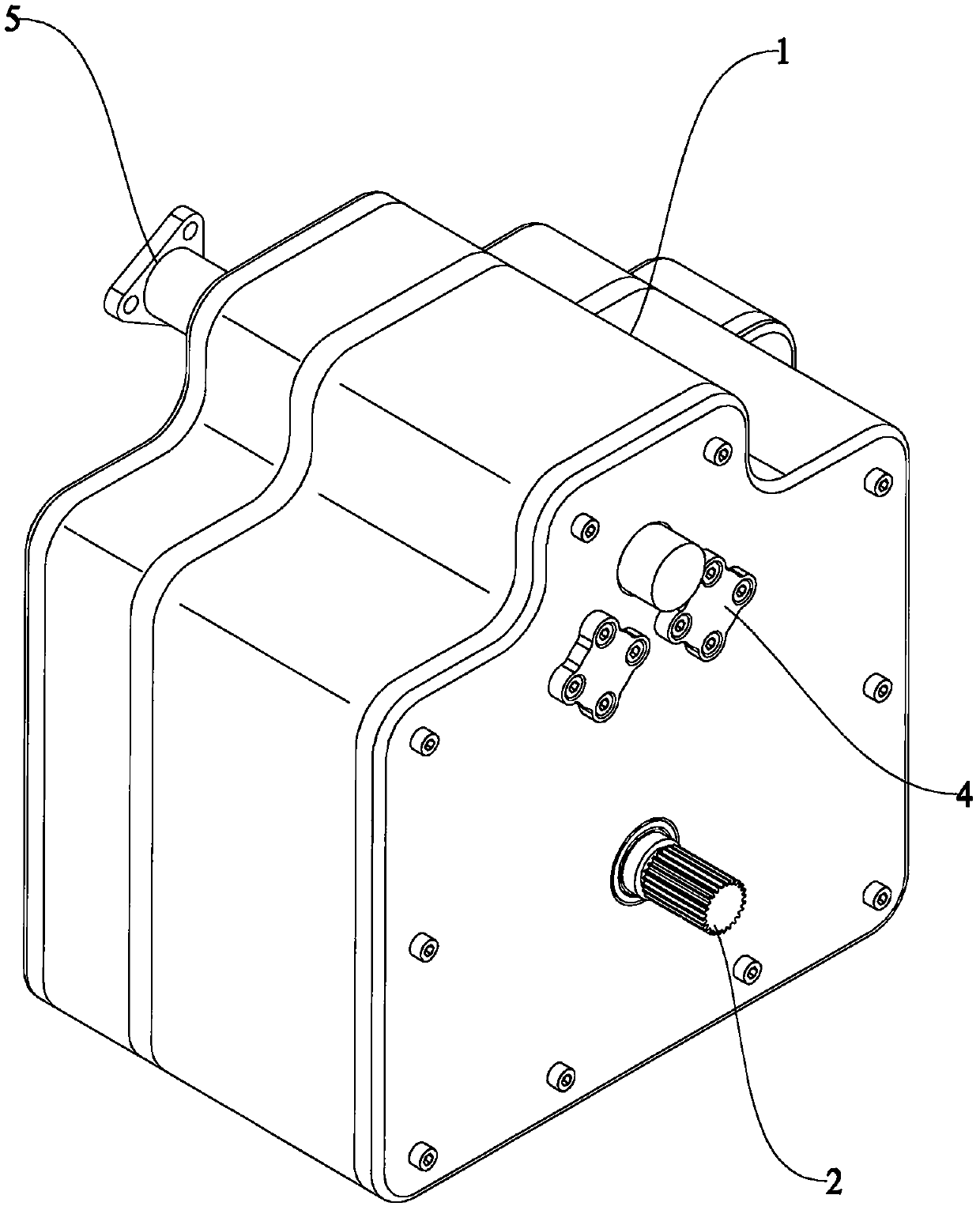 A transmission mechanism for a tractor