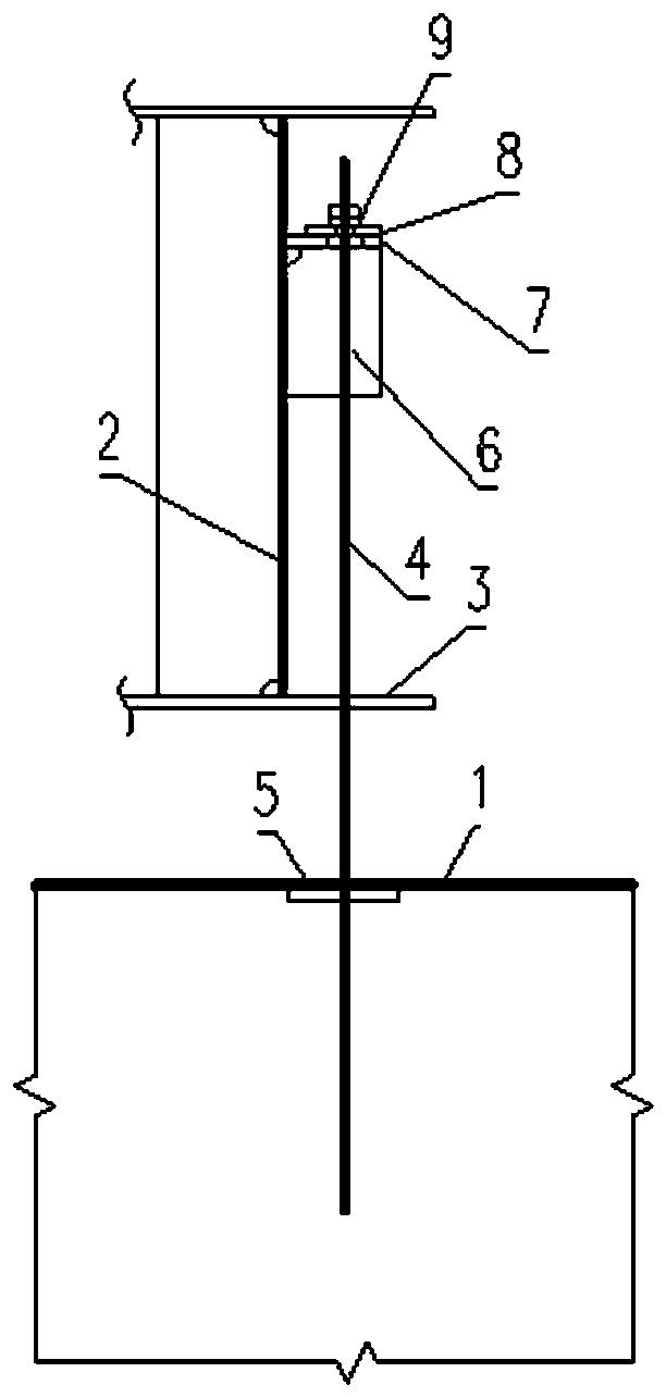 Steel structure bridge anti-overturning structure