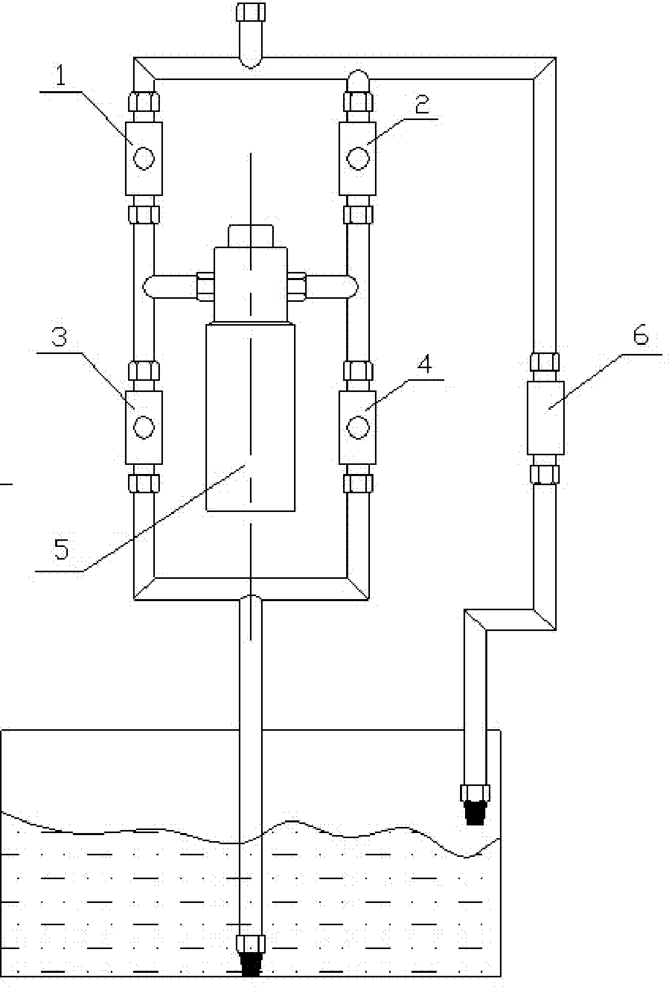 Automatic water-changing device and automatic water-changing method