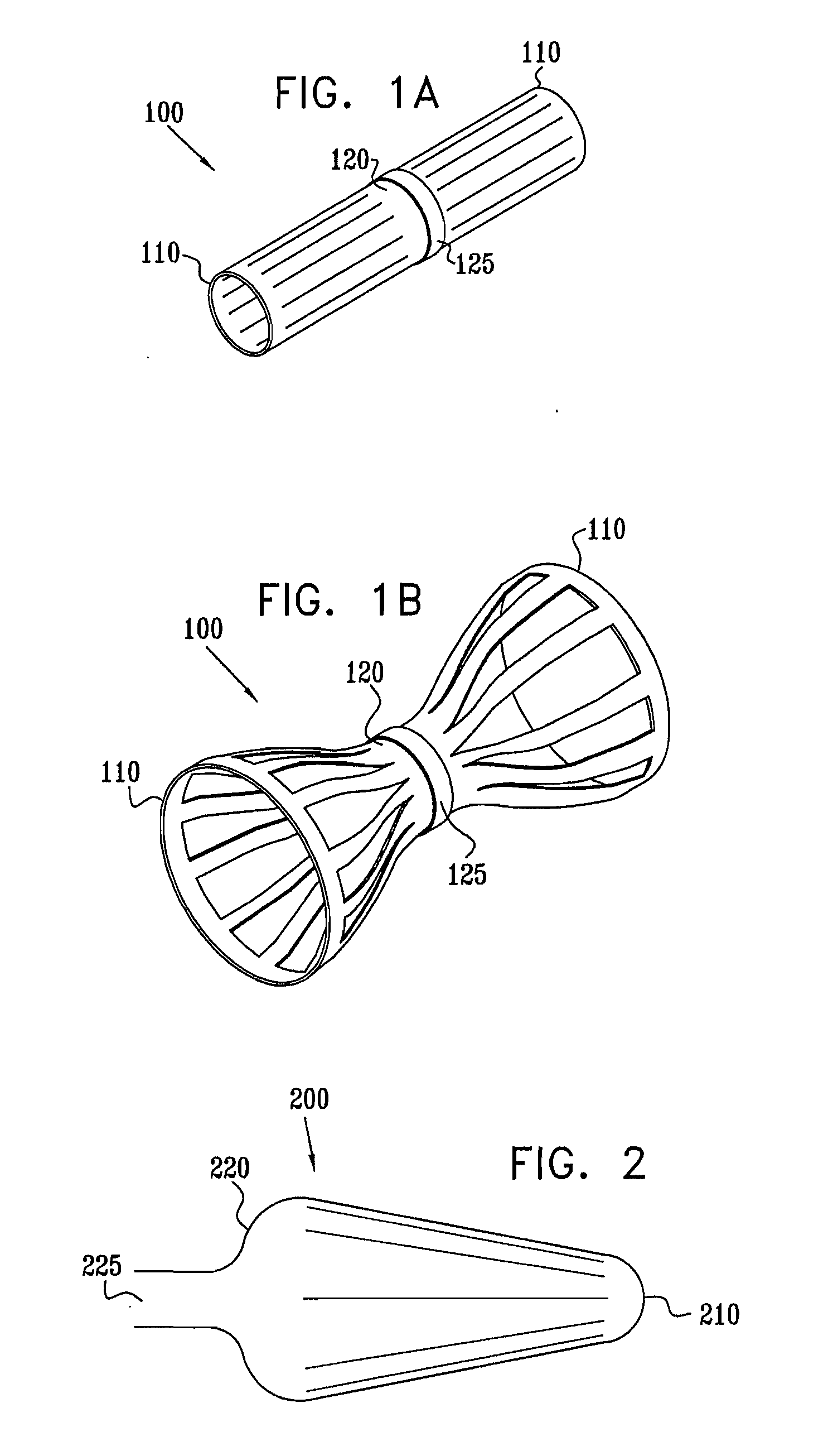 Varying diameter vascular implant and balloon