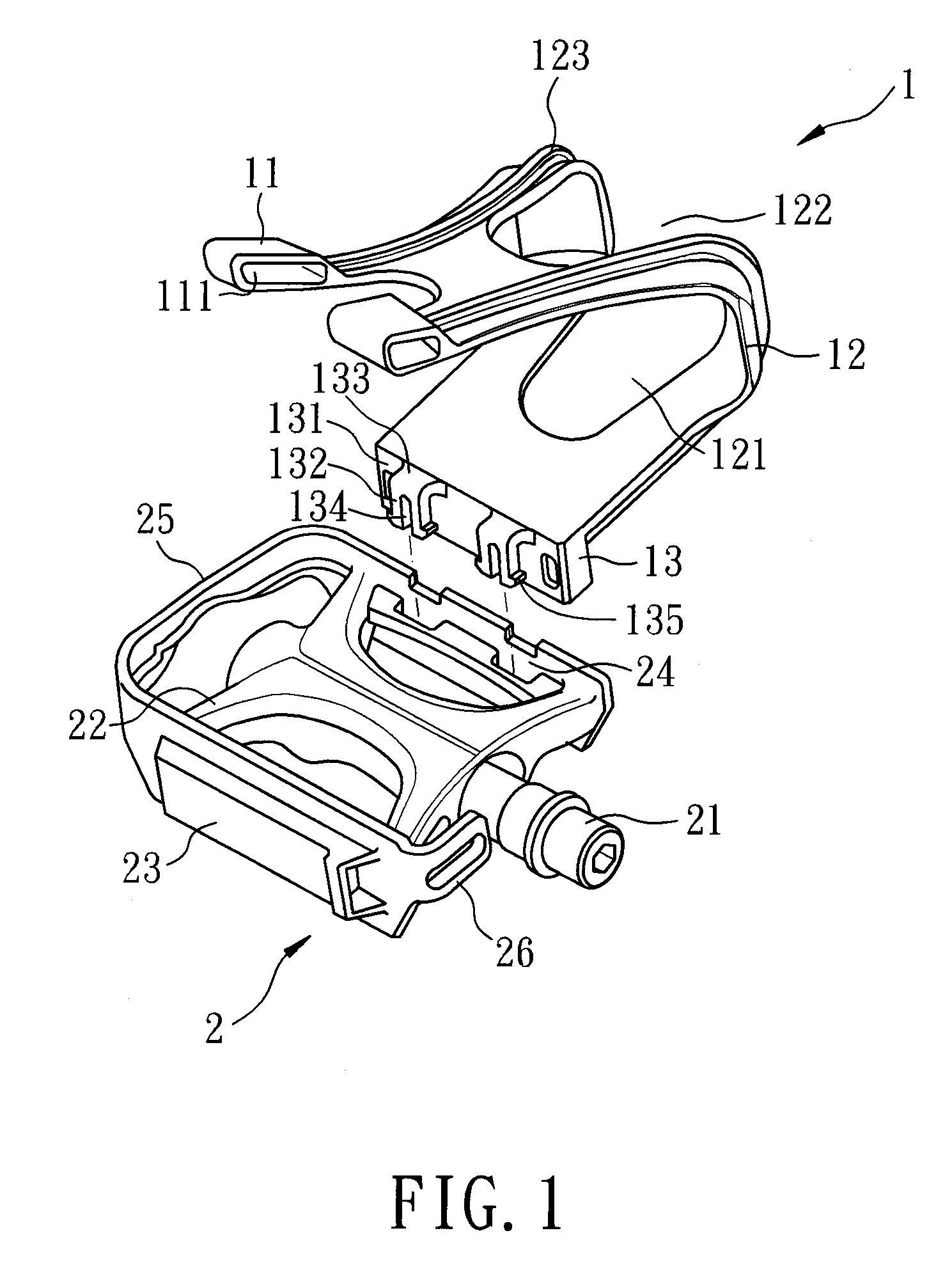 Positioning shoe retainer assembly of bicycle