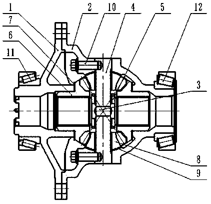 Firm supporting and smooth lubricating type differential mechanism assembly