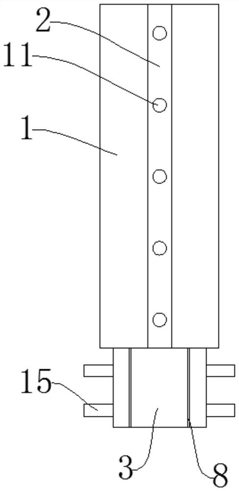 Aluminum-plastic co-extrusion corner connector filling diversion trench opening structure